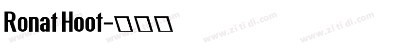 Ronat Hoot字体转换